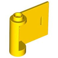 Door 1 x 3 x 2 Right - Open Between Top and Bottom Hinge in Yellow