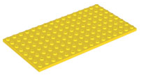 Plate 8 x 16 in Yellow