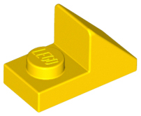 Brick Sloped 45° 2 x 1 with 2/3 Cutout [Original Version] in Yellow