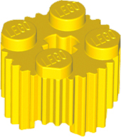 Brick Round 2 x 2 [Grill] in Yellow