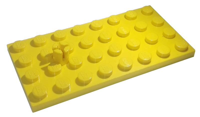 Plate Special 4 x 8 with Trailer Hitch Pin in Yellow