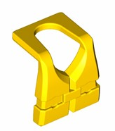 Minifig Neckwear Life Jacket [Centre Buckle] in Yellow
