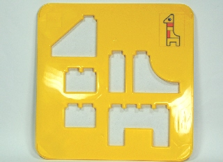 Duplo Playmat, Sorting Template - Giraffe in Yellow