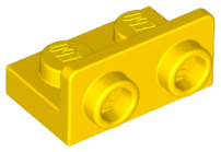 Bracket 1 x 2 - 1 x 2 Inverted in Yellow