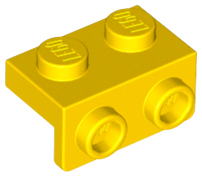 Bracket 1 x 2 - 1 x 2 in Yellow
