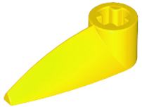 Technic Tooth 1 x 3 with Axle Hole [Hollow Underside] in Yellow