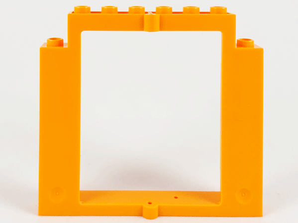 Door Frame 2 x 8 x 6 Swivel without Bottom Notches in Medium Orange