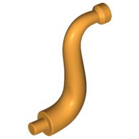 Animal Body Part / Plant, Tail / Trunk / Tentacle / Tongue / Vine / Tree Branch (Short Tip) in Medium Orange