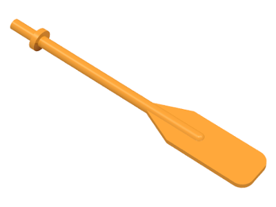 Equipment Oar / Paddle with Bar Handle in Medium Orange