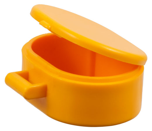 Belville / Scala, Bag / Case, Oval in Medium Orange