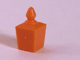 Belville / Scala, Equipment, Bottle Perfume with Square Base in Medium Orange