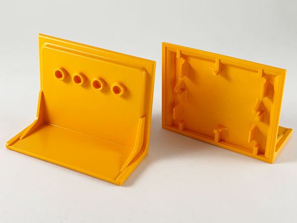 Scala, Building, Wall Shelf 6 x 3 x 4 in Medium Orange