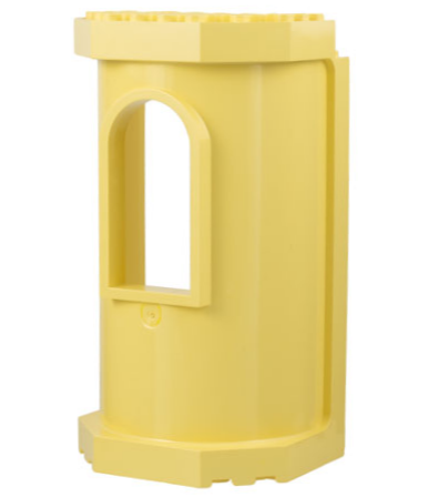 Belville Wall 6 x 8 x 12 - Tower with Window in Light Yellow