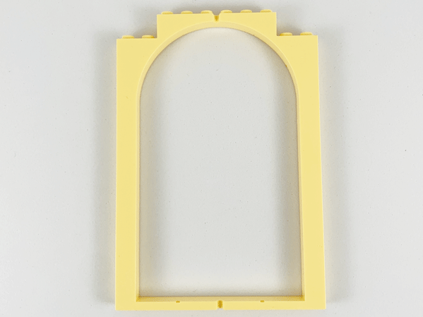 Belville, Door Frame Arched Swivel 1 x 10 x 12 in Light Yellow