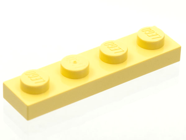 Plate 1 x 4 in Light Yellow