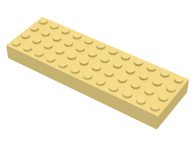Brick 4 x 12 in Light Yellow