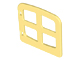 Duplo Door / Window with Four Panes in Light Yellow