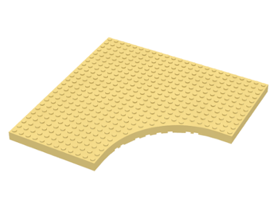 Brick Special 24 x 24 without 12 x 12 Quarter Circle in Light Yellow