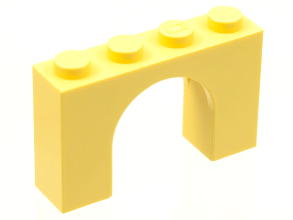 Brick Arch 1 x 4 x 2 in Light Yellow