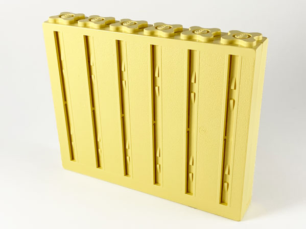Scala, Building, Wall, Vertical Grooved 12 x 2 x 8 in Light Yellow