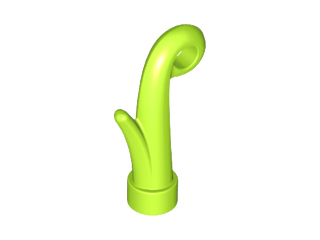 Plant, Grass Stem with Bar Hole [3.2mm] in Lime