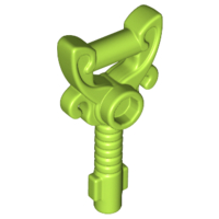 Equipment Key Ornamented with Stud in Lime