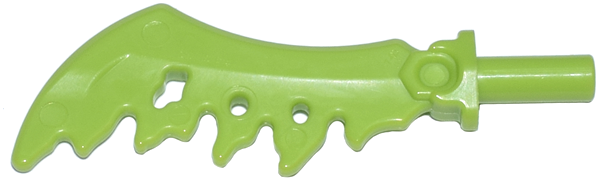 Weapon Sword Serrated [Plain] in Lime