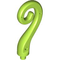 Animal Body Part / Plant, Tail / Vine Curled with Bar in Lime