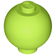 Brick Round 2 x 2 Sphere with Stud [Plain] in Lime