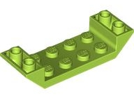 Brick Sloped Inverted 45° 6 x 2 Double with 2 x 4 Recessed in Lime