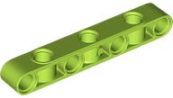 Technic Beam 1 x 7 Thick with Alternating Holes in Lime
