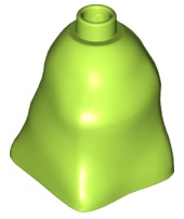 Duplo Brick 2 x 2 x 2 Bag Shaped [Plain] in Lime