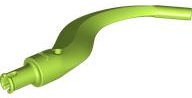 Plant / Animal Body Part, Tree / Branch / Tail / Appendage Bladed with Pin in Lime