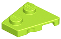 Wedge Plate 2 x 2 Left in Lime