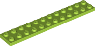 Plate 2 x 12 in Lime
