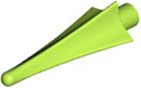 Weapon Spear Tip with Fins in Lime