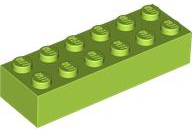Brick 2 x 6 in Lime