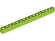 Brick 1 x 16 in Lime