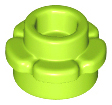 Plant, Flower, Plate Round 1 x 1 with 5 Petals in Lime