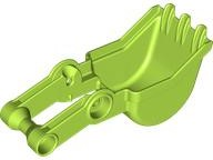 Duplo Digger Bucket, Small with Long Arm, and 3 Teeth in Lime