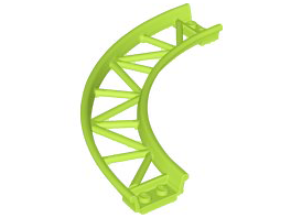 Vehicle Track, Roller Coaster, Curve in Lime