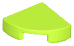 Tile Round 1 x 1 Quarter in Lime
