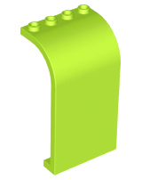 Panel 3 x 4 x 6 Curved Top in Lime