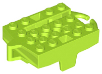 Vehicle Base, Roller Coaster Car 4 x 5 in Lime