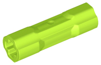 Technic Driving Ring Connector Smooth [2 rounded and 2 flat side walls] in Lime