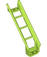 Vehicle Track, Roller Coaster Steep Ramp, 6 Bricks Elevation in Lime