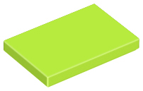 Tile 2 x 3 in Lime