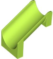 Slide Straight 4 x 6 x 6 in Lime