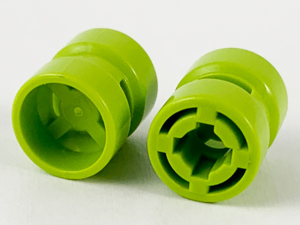 Wheel 8 x 9 with Hole Notched for Wheels Holder Pin in Lime