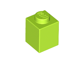 Brick 1 x 1 in Lime